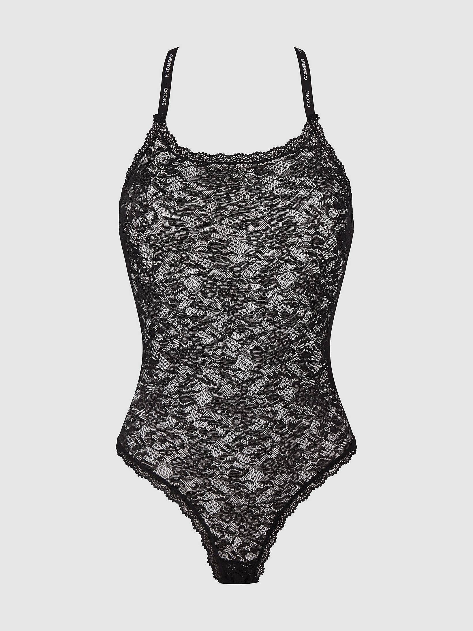Calvin Klein - Black Lace Bodysuit CK ONE – Energy Clothing Stamford