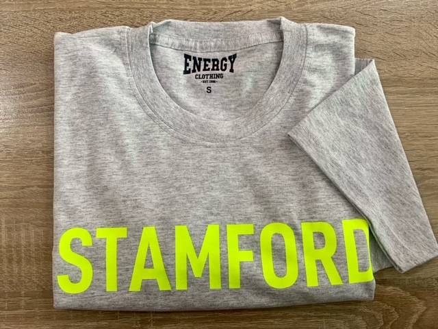 Grey and sales neon shirt