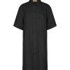 HS-153780-801_1.Mal Linen Shirt Dress Black