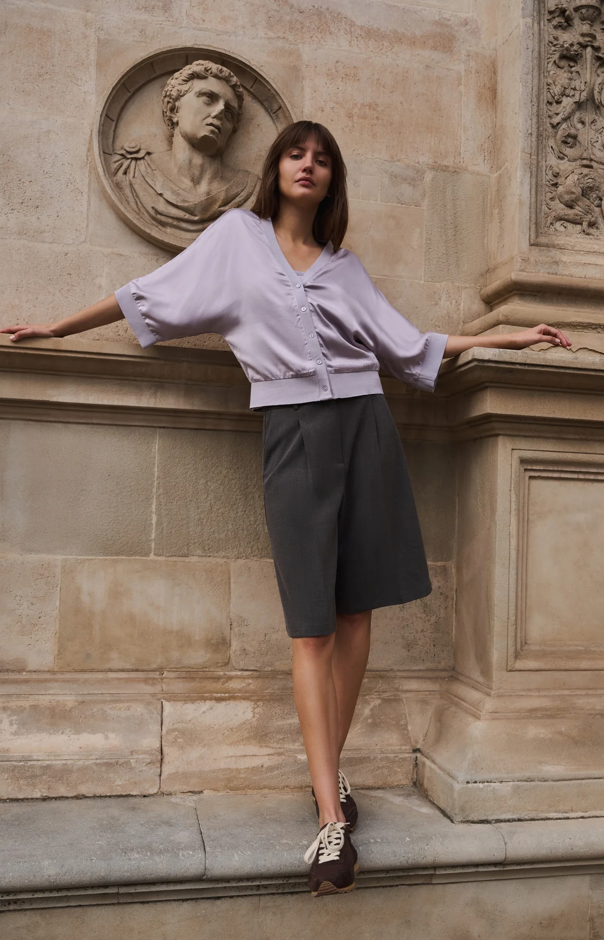 satin-cardigan-with-ribbed-trims-and-wide-sleeves satin-cardigan-with-ribbed-trims-and-wide-sleeves
