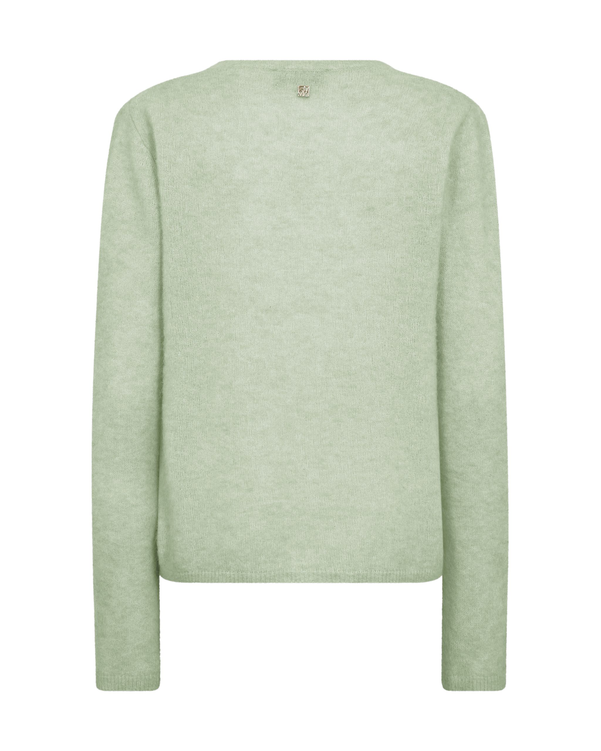 AW26-182160-530_2 MMMape Sophia V-Neck Knit Frosty Green AW26-182160-530_2 MMMape Sophia V-Neck Knit Frosty Green